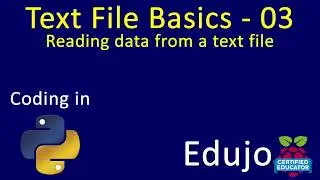 Text File Basics- 03: Reading from text files