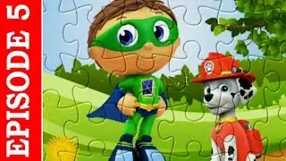 Super Why! Whyatt Beanstalk and Marshall PAW PATROL ~ Puzzle Video Education For Kids