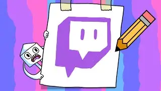 How to draw the Twitch Logo