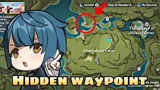 Hidden Teleport Waypoint Under Chatrakam Cave in Genshin Impact update 6.0 version 