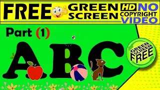 alphabet a to z #1 a b c d  A to Z  alphabet  A B C D  Green screen a to z  ABCD Green Screen