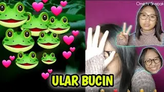 REAKSI CEWEK CANTIK MELIHAT ULAR KASUR || OME.TV