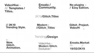 Hyundai Glitch Titles After Effects Free Preset