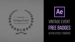 Free Badges - Vintage Event (After Effect Tempate)