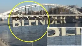 Blender 3D Camera Motion Tracking: Floating text with shadows and reflexions