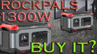 ROCKPALS 1300W Portable Power Station 1254.4Wh Solar Generator with 100W Solar Panel Review