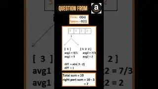 Amazon Interview Problem - 03 || 1 Min || #shorts