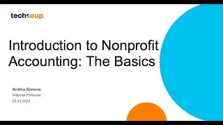 Introduction to Nonprofit Accounting  The Basics