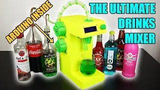 3D Printed Ultimate Drinks Mixer (Arduino Cocktail Maker)