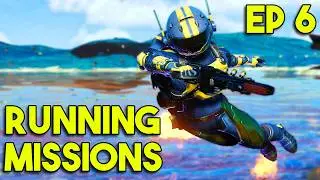 Missions Rewards, Building Rank and Moldy Balls in No Man's Sky Worlds Gameplay Ep 6