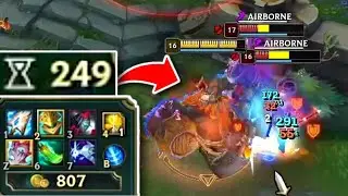 When Gragas has 250 Ability Haste...