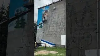 Рисунок на доме по ул. Красноармейская(г. Белогорск)
