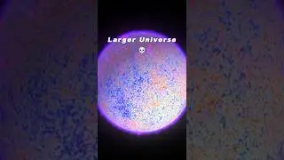 Larger Universe💀 #shorts #space #universe #astronomy #cosmology #cosmos