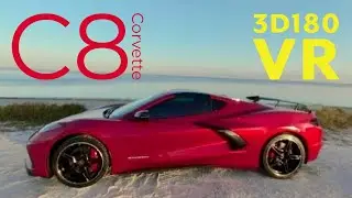 [3D180 VR] Jump into the C8 Corvette Stingray Z51 with Stingray.R Package in Red Mist