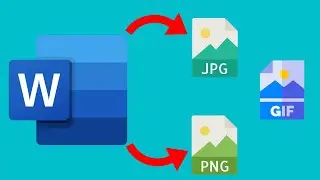 How to Save a Word Document as Image JPG PNG GIF