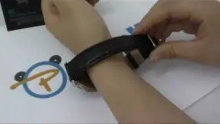 Abyss Japanese Inspired Touchscreen LED Watch Cowhide Silver G1086