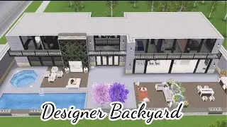 Sims Freeplay House Tour / Designer Backyard / 4 bdr 3 btr family home