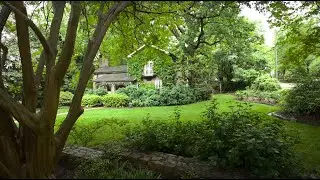 Walking American Neighborhoods During Approaching Thunderstorms | Nature Sounds for Sleep and Study