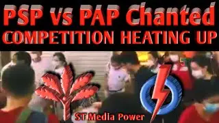 PSP vs PAP GE2020 Competition Heating up Supporters Chant at Ayer Rajah Food Centre | ST Media Power