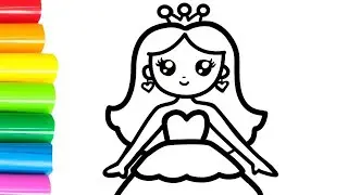 How to draw a princess, a unicorn, a heart, a bicycle | Drawing Tutorial Art