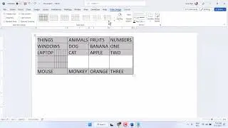 How to split cells, Rows and Columns in Microsoft Word