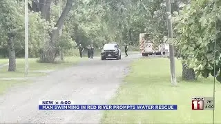 Man swimming in Red River prompts emergency response