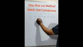 Easy Shut cut  Method I Metric Unit Conversion