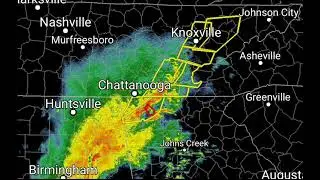 TORNADO WARNING ⚠️ Dalton, GA