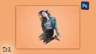 Dispersion Effect Using Text Brush in Photoshop