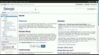 Google Sites - Mobile View (not editing) - Steegle.com