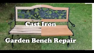 Restoring a Cast-Iron Garden Bench | From Rotten to Renewed