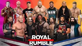 CAN BROCK LESNER WIN THE ROYAL RUMBLE MATCH ? WWE 2K24 30 MAN ROYAL RUMBLE MATCH GAMEPLAY!