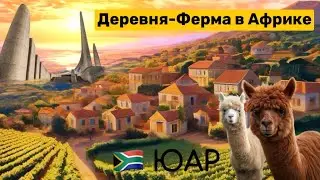 Африканская деревня - ферма с виноградниками | Франсхук | Паарл | Альпаки | Памятник языкам