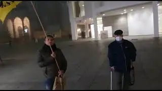 Ulm'da "Polonya sınırındaki göçmenler güvenli bölgelere alınsın" eylemi