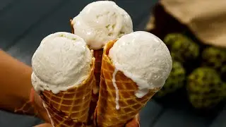 Sitafal Ice Cream / Naturals Like Custard Apple Icecream Recipe - CookingShooking Bites