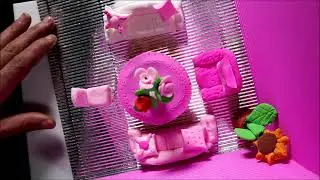 DIY how to make house furniture from playdoh