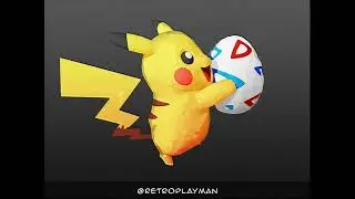 Pikachu Holding a Togepi Egg