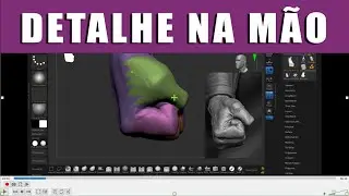 Detalhes em mão #tutorial #escultura digital #esculpindo no Zbrush