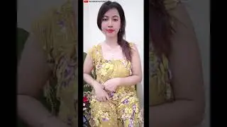 Bigo live hot cewek manis duduk dasteran cokelat bunga 