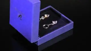 Серьги "Кристальное сердце"
