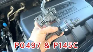 Honda Pilot Evap Purge Valve & Vent Valve Replace - Codes P0497 & P145C