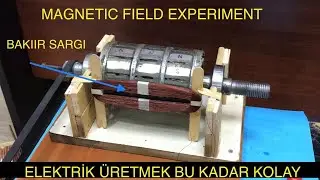 HOW THE MAGNETIC FIELD IS ORGANIZED, THE OPERATION OF ALTERNATORS AND THE ELECTRO MAGNET.