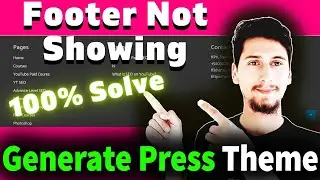 GENERATEPRESS THEME Footer missing WordPress | Generatepress theme footer is not showing.