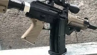 D'Cobra M-790 (Sig 556) modified spring rifle with fps test