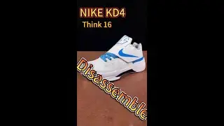 Disassemble A Pair $100 Basketball Shoes Nike KD 4 Think 16 (Thunderstruck) #kevindurant #nike #kd4