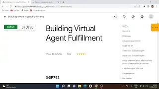 Building Virtual Agent Fulfillment | Qwiklabs