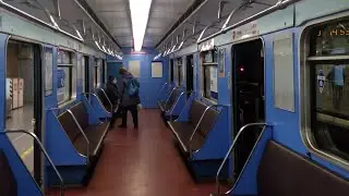Вагон метро 9050 ( голубая смерть ) от Купчино до Звёздной