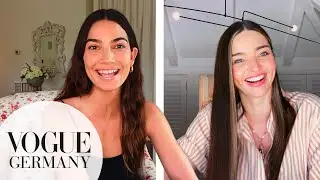 Miranda Kerr und Lily Aldridge über Yoga, erste Dates und Haarschnitte in Quarantäne | Vogue Germany
