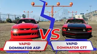 GTA 5 ONLINE : Vapid Dominator ASP vs Vapid Dominator GTT | DRAG RACE | WHICH IS FASTER?