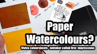 Paper watercolours? Viviva colorsheets - inktober collab first  Impressions